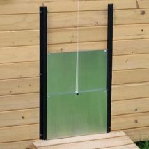 Porta Modulare in Alluminio per Dispositivi Apriporta – 30 cm Larghezza, 18,5 cm Altezza – Pannelli Resistenti agli Agenti Atmosferici