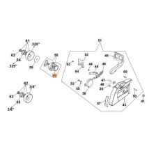 Molla Motosega Modelli Gs630 956 Originale Oleomac 004900137br 004900137b