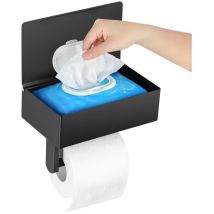 Hochwertiger Toilettenpapierhalter Mit Ablage Und Stauraum – Spender Für Einweg-feuchttücher – Wandmontierter Rollenhalter Aus Edelstahl – Sorgt Für 