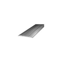 Soglia Piatta In Alluminio. Argento Rigato Con Viti, 90 Cm, 30 Mm