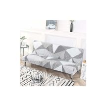 Fortuneville - Sofa Covers Armless Sofa Bed Cover, Spandex Stretch Futon Slipcover Protector, Non-slip Elastic Folding Couch Sofa Shield Fits For 2-3 