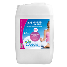 Ph Moins Concentré 20 L – Correcteur De Ph Liquide Pour Piscine – Action Rapide Pour Équilibre Optimal – Traitement De L'Eau Pour Bassin – Ocedis