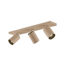 Spot d'intérieur – Aluminium – 3 lampes – Pantone Iced Coffee – Inclinaison 90° – Rotation 350° – Brinja