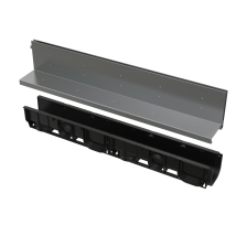 Sistema Modular De Acero Inoxidable Con Drenaje De Ranura Asimétrica De 160 Mm