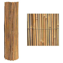 Arella Mister Screen Externe En Cannes De Bambou 1x3 Mt Attache'es Avec Un Fil Me'tallique Se Chevauchant Pour Le Jardin Exte'rieur