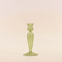 Bougeoir En Verre 18cm