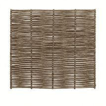 Valla Tejida De Madera De Avellano - 100% Natural - Postes No Incluidos - altura 120 X Anchura 180 Cm