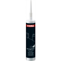 E-COLL Montagekleber 310ml – Silikonfrei – Wasserbeständig – Innen- und Außenbereich – RAL 9001 – WGK 2