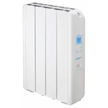 Farho Eco Green Wifi Ultra Radiateur Électrique 660w À 4 Éléments En Aluminium Injecté, Fluide Farhoil, Thermostat Programmable, Wifi Intégré