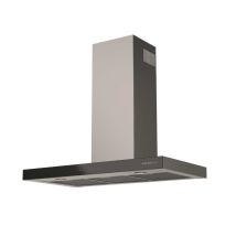 Campana Decorativa De Pared 90cm 63db 564m3/h Acero Inoxidable/negro - Ghbs97ix - Glem -