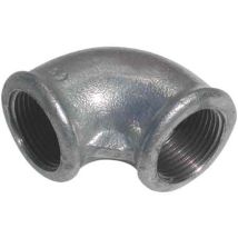 Gomito a 90° f.f. 3/4 pollici – ghisa malleabile zincata – Idraulica riscaldamento
