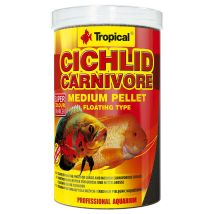 Granulés Moyens Pour Cichlidés Carnivores Tropicaux 1000 Ml/360 G