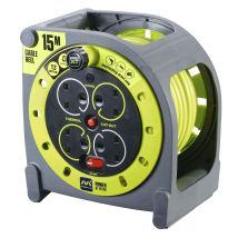Masterplug - Pro-xt Case Cable Reel 240v 13a 4-socket 15m Msthmu15134