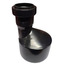 Aumento Eccentrico Maschio Femmina Ad Innesto In Pvc Con Guarnizione Serie Phono Black Ø40 F/100 M Nicoll