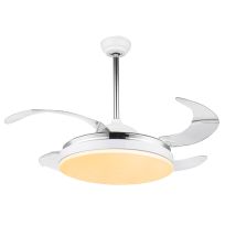 GLOBO – Cabrera White Ceiling Fan – 100 cm Diameter – 36 W LED Light – Remote Control – 3 Speeds – 11.3 kg