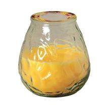 ORVITAL – Glas mit Zitronenkerze 10 x 10,5 cm – 30 Stunden – 100% gewachste Baumwolle – Hergestellt in Italien