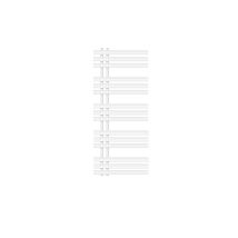 Luxebath - Ecd Germany Radiador De Baño Iron Em Design - 500 X 1200 Mm - Blanco - Moderno - Secador De Toalla - No Electrico - Radiador De Diseño 