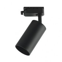 Voronia Projecteur Sur Rail 1xgu10 Noir 18,4x7,4x6 Cm Orientable À 360o.
