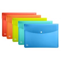 Oxford Urban Folder Oxford Urban Folder Envelopefolder Mitclip, A4,rigid Translucent Plastic, Package Of 5 Pcs.
