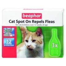 Beaphar – Cat Spot On Flea Treatment for Cats and Kittens – 4 Weeks Protection – 12 Week Application