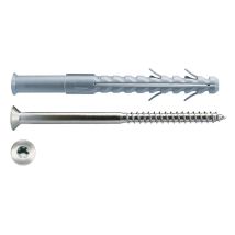 Tassello Nylon 'later Cornice' C8a 100 Luvt 8 X 100 - Vite Torx T30 5,5 X 105- 50 Pezzi - G&b