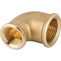 Coude Laiton Reduit 1/2" X 3/4" Fem X Fem