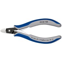 Knipex 79 22 125 Präzisions-elektronik-seitenschneider Mit Mehrkomponenten-hüllen Brüniert 125 Mm