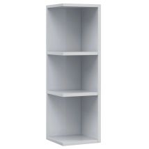 Estantería Auxiliar Rinconera Noa Para Baño Estilo Contemporáneo En Color Blanco Brillo 65x20x21 Cm