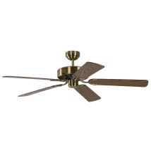 Gmbh Ventilatore Da Soffitto Potkuri Ottone, Antico / Quercia, 132 Cm - Pepeo
