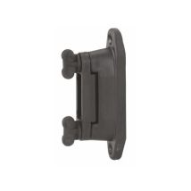 CORRAL Weidezaun-Isolator schwarz, bis 40mm, 6 Stück, 5,5cm tief, 24cm hoch, 14cm breit, 230g