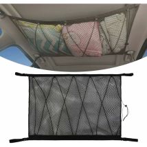 Filet De Plafond De Voiture, Filet De Rangement Universel Pour Plafond De Voiture, Chargement De Plafond Intérieur De Voiture Avec Fermeture À 
