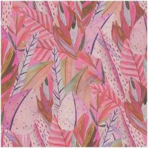 As Creation Anna D'Andrea Pink Leaves Vinyl Wallpaper Paste The Wall Washable