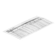 Etikett Volumina-tabelle 115648