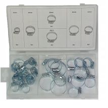 Set Completo Pinze Fasce Di Serraggio Clamps 26 Pezzi Organizzatore In Acciaio
