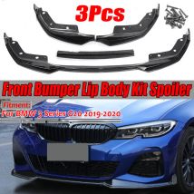 Paraurti Anteriore Splendente Nero Per Bmw Serie 3 G20 2019-2020 Lip Spoiler Splitter