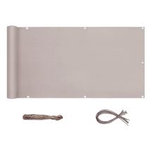 Sekey Brise-vue Pour Balcon Couverture De Confidentialité Écran Polyster Vent Protection Uv Opaque Résistant Aux Intempéries, Avec Attaches De Câble 