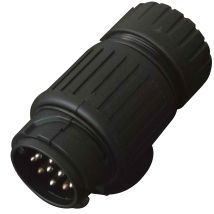 Conector macho de remolque PVC 13 pines – Impermeable – Conexiones intermitentes y luces de posición – Peraline