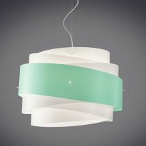 Linea Zero - Bea Pendelleuchte Mit Fünf Grünen Lichtern, Durchmesser 60x H38 Cm