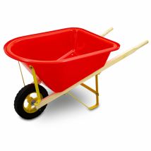 Kinderschubkarre Schiebkarre Schubkarre Für Garten Sandkasten Und Strand (rot)