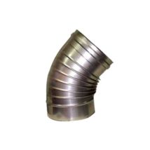 Codo de acero inoxidable 45° con 12 alas – Acero inoxidable Aisi 316L – Acabado brillante