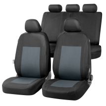 Walser Autositzbezug Sandray Komplett-set Grau-schwarz Sitzbezug