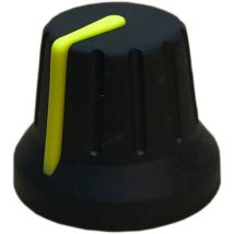 Psp 49009-y 49009-y Manopola Rotativa Con Indicatore Nero, Giallo (ø X A) 18.8 Mm X 15.24 Mm 1 Pz.