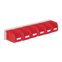 Rasterplan – Scatola di archiviazione aperta H140 x L920 x P250 mm – Lamiera d'acciaio, Polietilene – Grigio chiaro RAL 7035