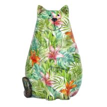 Altri - Signes Grimalt Figura De Gato Figuras Figura Gato Animales Verde 12x14x21cm 25440