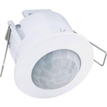 Sensor de movimiento empotrado en el techo – 360° – Rango de detección 1-8 m – Carga máxima 800W – IP20