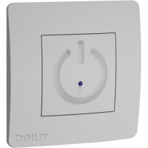 Dinuy - Zeitgesteuerter 2-draht-touch-taster Mit Ip20-klauen 8x8x4,5cm Weiße Farbe