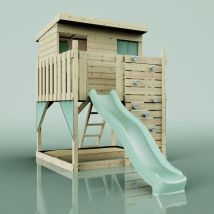 Polarplay Climbing Platform And Playhouse - Polarstern Ice Blue
