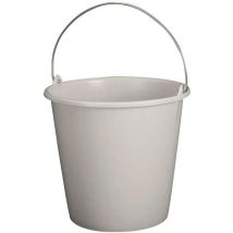 Secchio Domestico Grigio Maculato In Alluminio E Plastica 8 Litri