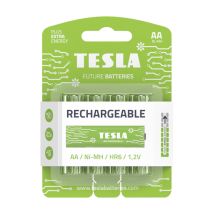 Batterie Stilo Aa 4 Pezzi Tesla Rechargeable - Pile Ricaricabili Nimh