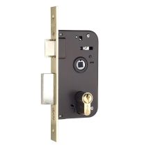 AZBE Schließzylinder 600-hl/70x45 – Einbau-Schloss – Monoblock-Zylinder – Umkehrbarer Riegel und Hebel